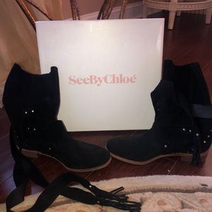 See By Chloe Dakar Suede Boots